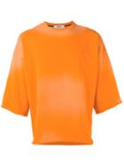 Msgm - Three-quarters Sleeve Sweatshirt - Men - Cotton - L, Yellow/orange, Cotton