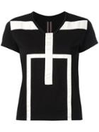 Rick Owens Drkshdw Geometric T-shirt, Women's, Size: Large, Black, Cotton