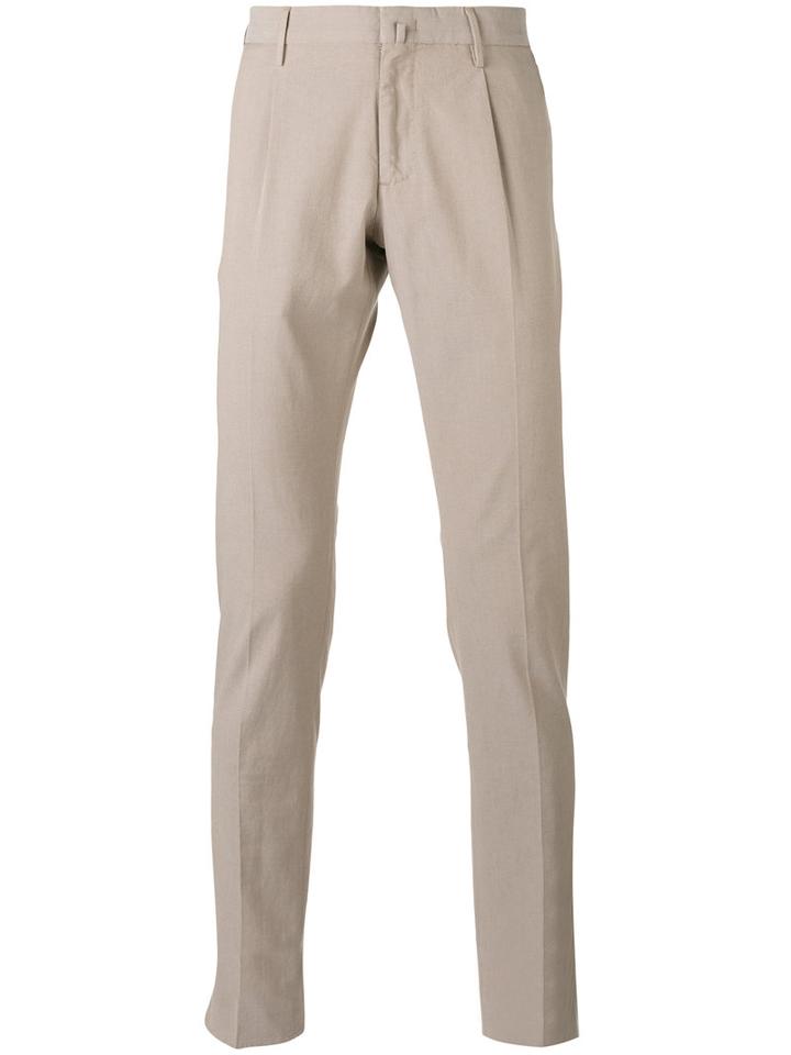 Incotex Slim-fit Chinos, Men's, Size: 58, Nude/neutrals, Cotton/spandex/elastane