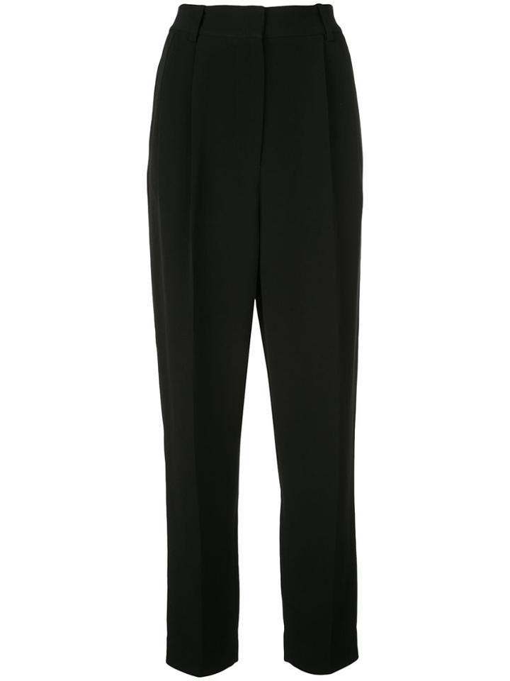 Proenza Schouler Buckled Crepe Trousers - Black