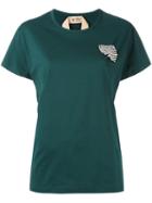 No21 Embellished T-shirt, Women's, Size: 44, Green, Cotton