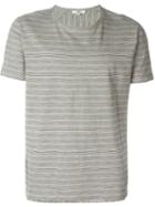 Ymc Striped T-shirt, Men's, Size: M, Green, Cotton
