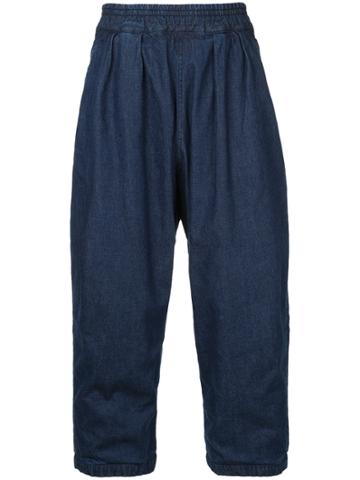 Gold / Toyo Enterprise Cropped Balloon Pants - Blue