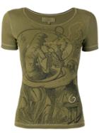 Romeo Gigli Pre-owned Embellished Print T-shirt - Green