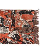 Edward Crutchley Printed Scarf - Black