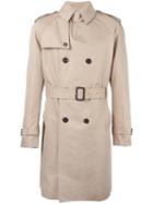 Mackintosh Double Breasted Trench Coat, Men's, Size: 44, Nude/neutrals, Cotton/cupro/wool