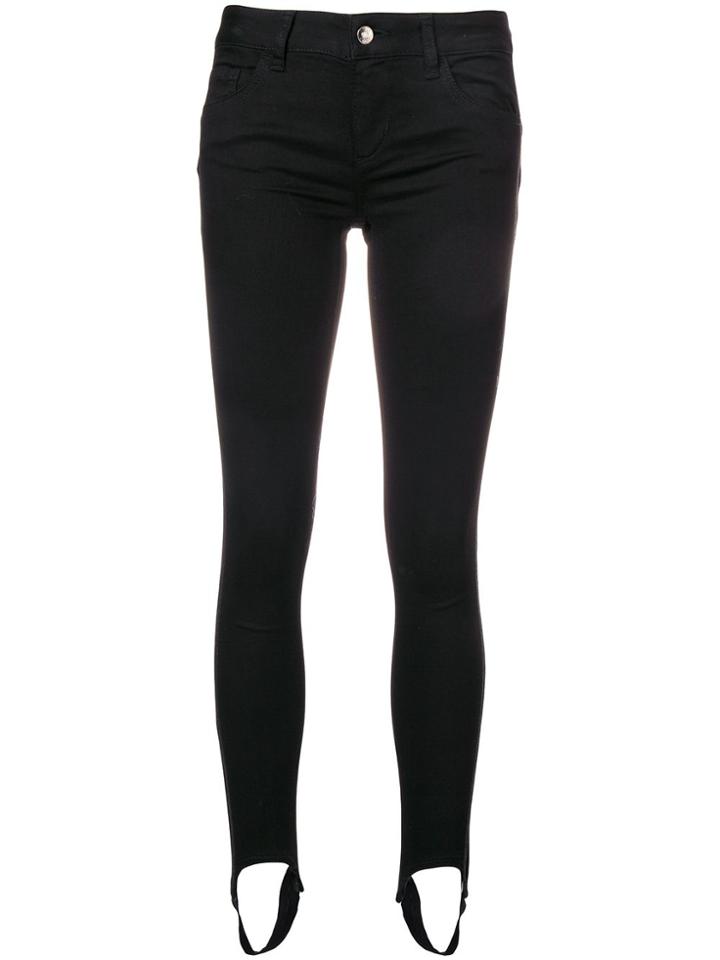 Liu Jo Ribbed Skinny Trousers - Black