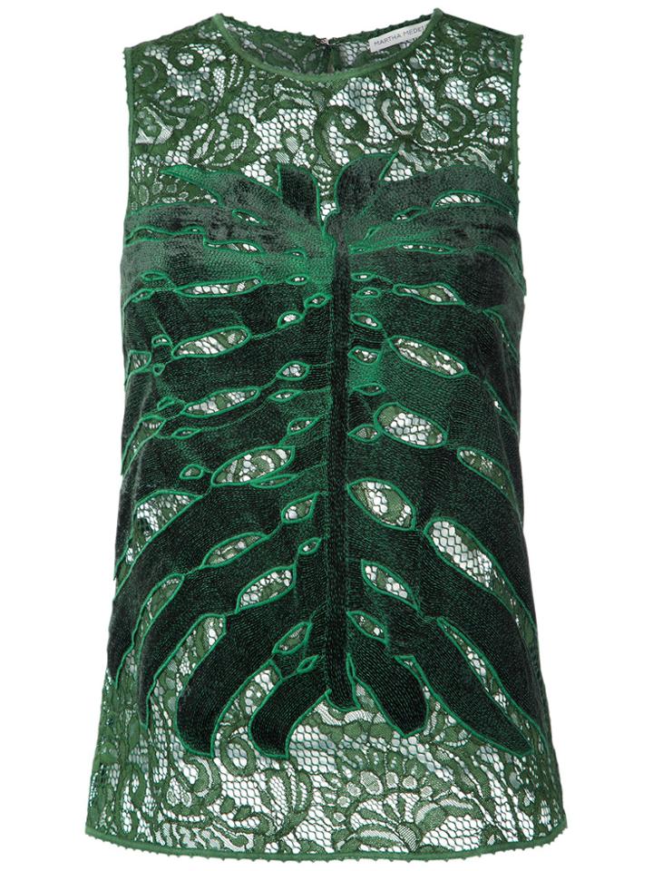 Martha Medeiros Lace Top - Green