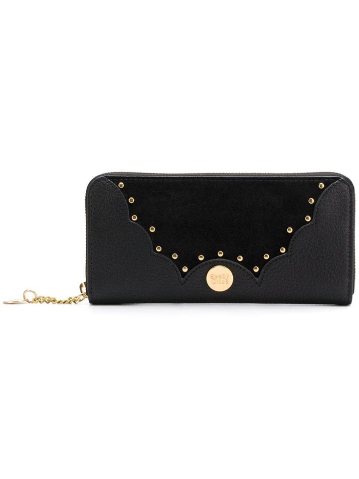 See By Chloé See By Chloé Chs18wp832306 001 Black Leather/fur/exotic