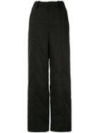 Mm6 Maison Margiela Baggy Straight-leg Trousers - Black