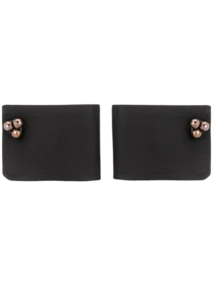 Brunello Cucinelli Embellished Cuff Bracelets - Black