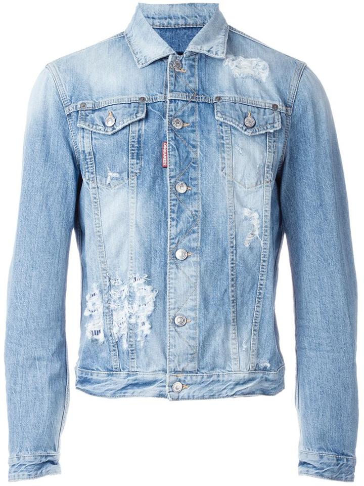 Dsquared2 Denim Jacket, Men's, Size: 48, Blue, Cotton