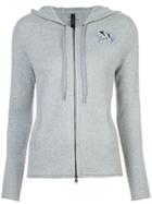 Marc Cain Embroidered Zipped Hoodie - Grey