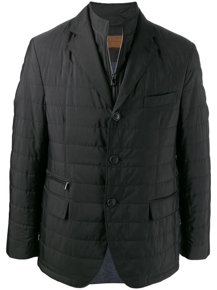 Corneliani Layered Quilted Blazer - Black