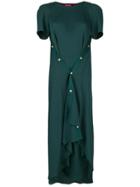 Sies Marjan Asymmetric Flared Dress - Green