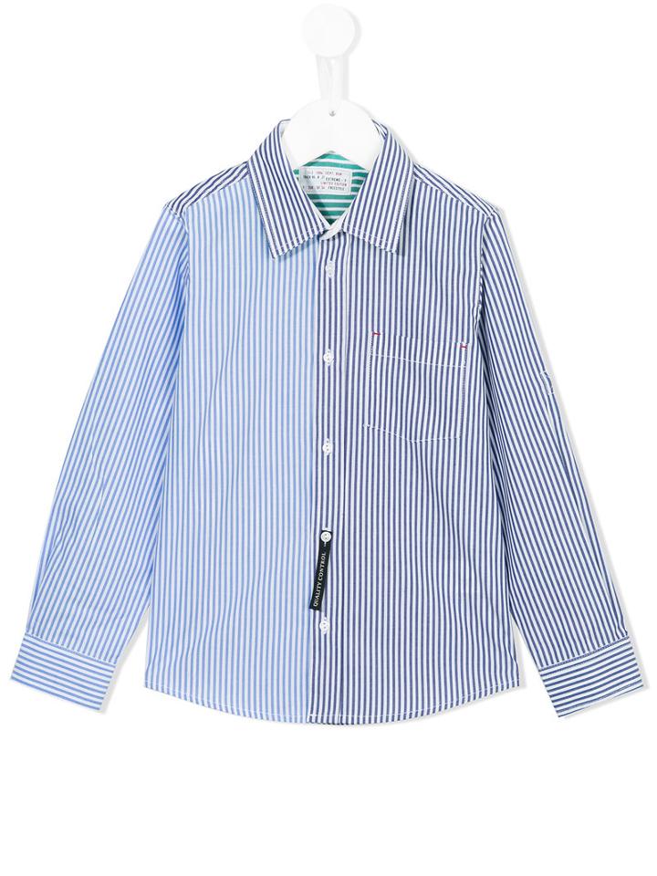 Lapin House - Striped Shirt - Kids - Cotton - 12 Yrs, Boy's, Grey