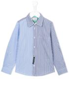 Lapin House - Striped Shirt - Kids - Cotton - 12 Yrs, Boy's, Grey