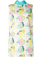 Olympia Le-tan Masters Mistress Print Mini Shift Dress - White