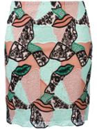 Emilio Pucci Patchwork Macramé Skirt