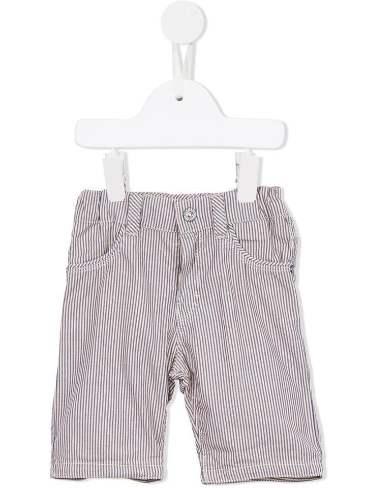 Pinstripe Bermuda Shorts - Kids - Cotton - 18 Mth, Blue, Boss Kids