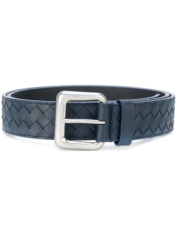 Bottega Veneta Intrecciato Belt - Blue