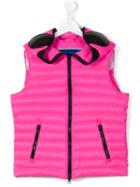 Ai Riders On The Storm Kids - Teen Mask Padded Gilet - Kids - Feather Down/nylon - 16 Yrs, Girl's, Pink/purple
