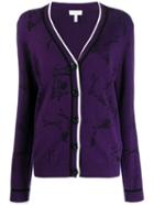 Escada Sport Knitted Cardigan - Purple