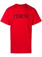 Paura 'timor' Print T-shirt - Red
