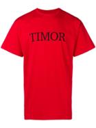 Paura 'timor' Print T-shirt - Red