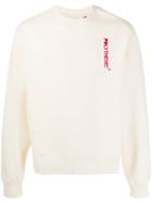 Polythene* Optics Logo Print Sweatshirt - Neutrals