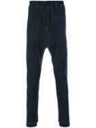 10sei0otto - Drop-crotch Skinny Trousers - Men - Cotton/polyester/spandex/elastane - M, Blue, Cotton/polyester/spandex/elastane