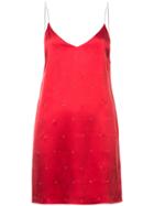 Amiri V-neck Slip Dress - Red
