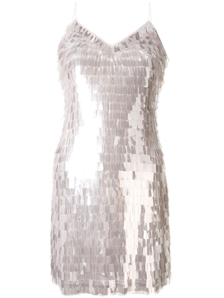 Alice+olivia Sequin Embellished Dress - White