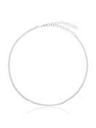 Suzanne Kalan Diamond And 18k White Gold Fireworks Chain Choker -