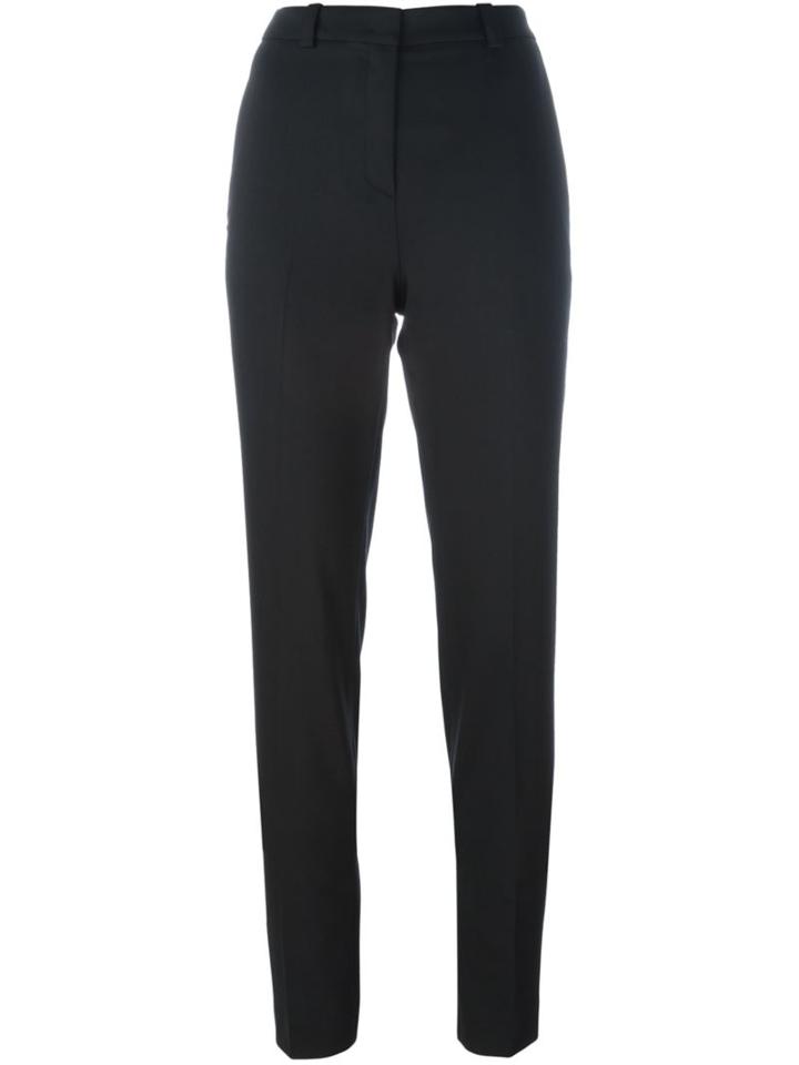 Jil Sander Navy Tapered Trousers, Women's, Size: 36, Black, Polyester/spandex/elastane/wool