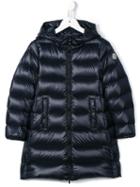 Moncler Kids 'suyen' Padded Coat, Girl's, Size: 10 Yrs, Blue