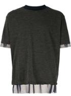 Kolor Mesh Trim T-shirt - Grey