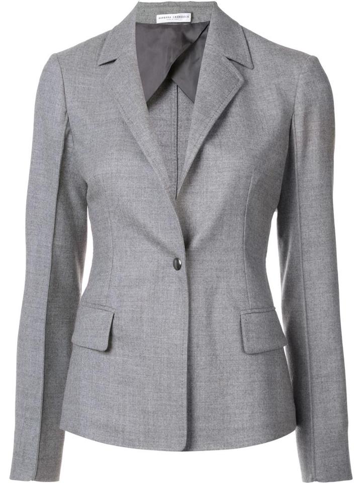 Barbara Casasola 'showroom' Blazer, Women's, Size: 40, Grey, Cashmere/wool