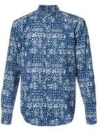 Naked And Famous Paisley Print Shirt, Men's, Size: Large, Blue, Cotton