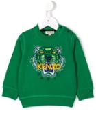 Kenzo Kids - Tiger Sweatshirt - Kids - Cotton - 18 Mth, Green