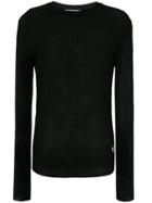 Pierre Balmain Light Cable Knit Sweater - Black