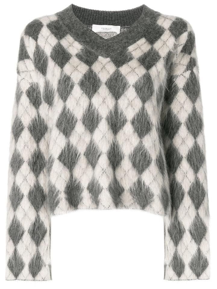 Pringle Of Scotland Argyle V-neck Jumper - Neutrals