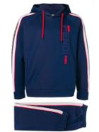 Fendi Logo Embellished Tracksuit - Blue