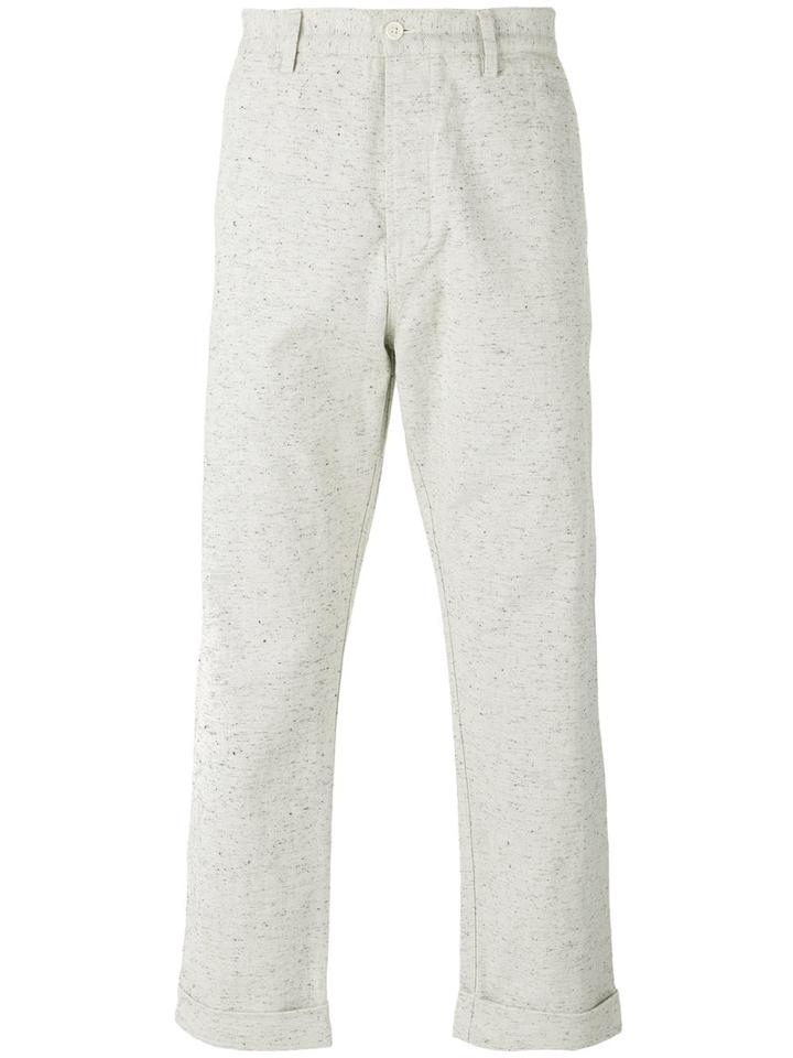 Universal Works - Speckled Tapered Trousers - Men - Cotton - 30, Nude/neutrals, Cotton