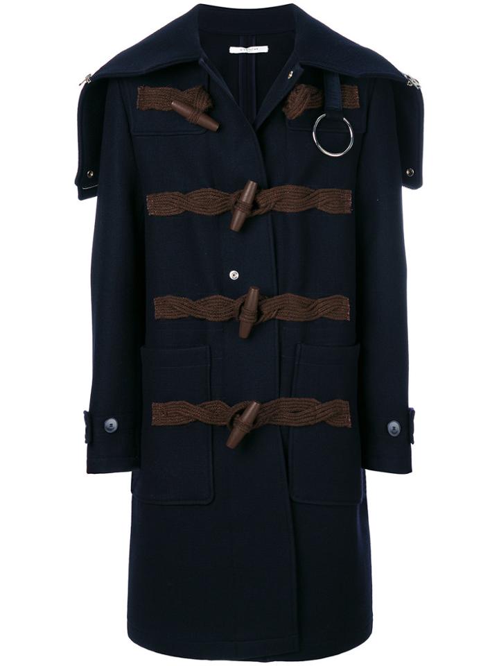 Givenchy Oversized Duffle Coat - Blue