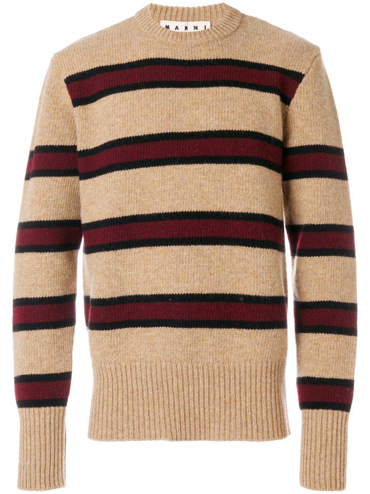 Marni Striped Jumper - Nude & Neutrals