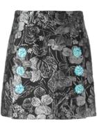 Dolce & Gabbana Metallic Jacquard Skirt - Black