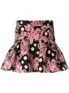 Giamba Flared Jacquard Skirt - Multicolour