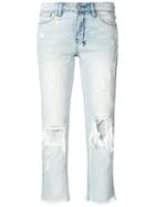 Ksubi - Distressed Cropped Jeans - Women - Cotton - 29, Blue, Cotton