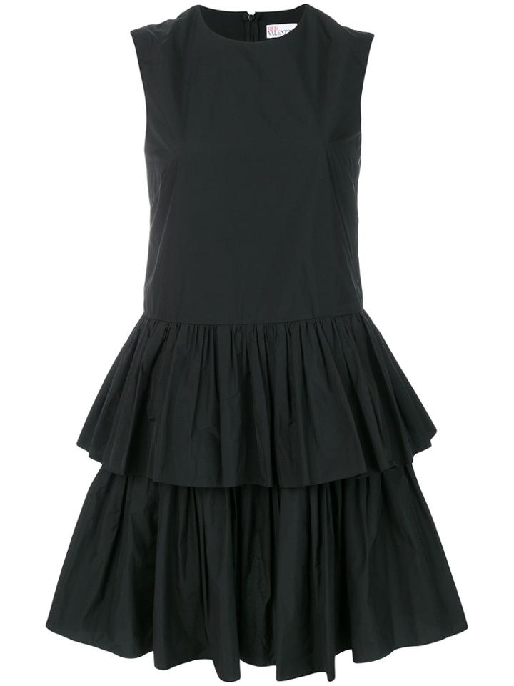 Red Valentino Layered Mini Dress - Black